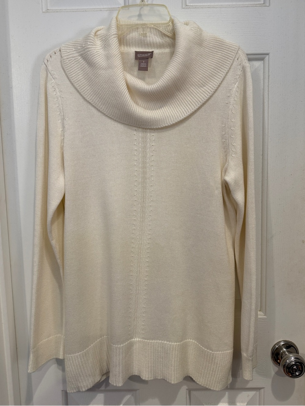 Chico's Cowl Neck Tunic Sweater